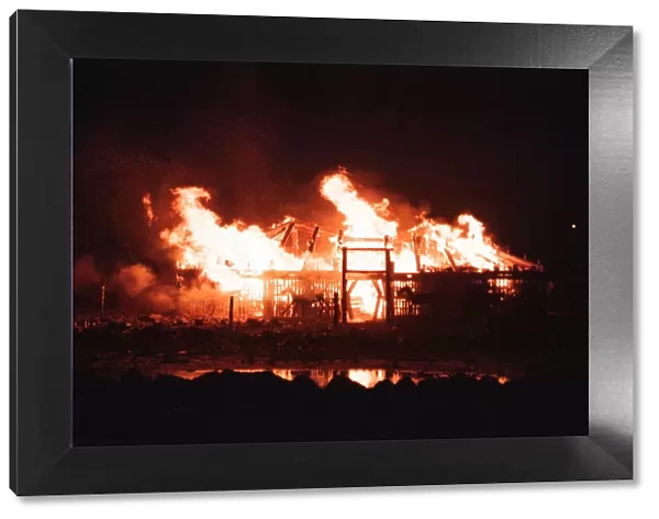 Bonfire Night, Skinningrove, North Yorkshire, England, 5th November 1994