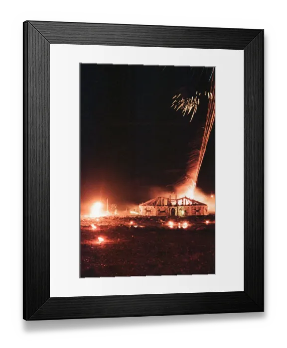 Framed Print : Bonfire Night, Skinningrove, North Yorkshire, England, 5th November 1994 Framed Print : Bonfire Night, Skinningrove, North Yorkshire, England, 5th November 1994