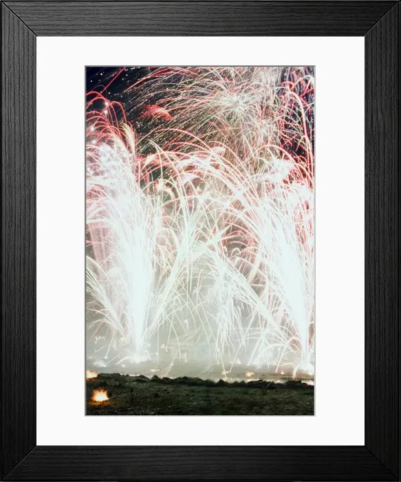 Framed Print : Bonfire Night, Skinningrove, North Yorkshire, England, 5th November 1994 Framed Print : Bonfire Night, Skinningrove, North Yorkshire, England, 5th November 1994
