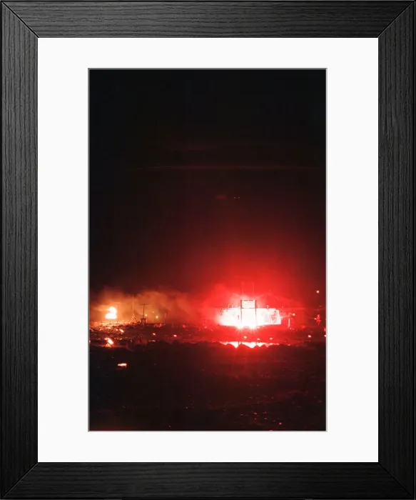 Framed Print : Bonfire Night, Skinningrove, North Yorkshire, England, 5th November 1994 Framed Print : Bonfire Night, Skinningrove, North Yorkshire, England, 5th November 1994