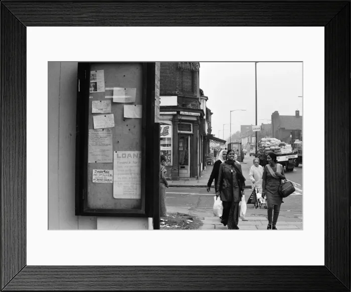 Framed Print : Ladywood, Birmingham, West Midlands. 15th August 1977