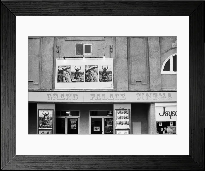 Framed Print : Ladywood, Birmingham, West Midlands. 15th August 1977. Grand Palace Cinema. Asian Cinema Framed Print : Ladywood, Birmingham, West Midlands. 15th August 1977. Grand Palace Cinema. Asian Cinema