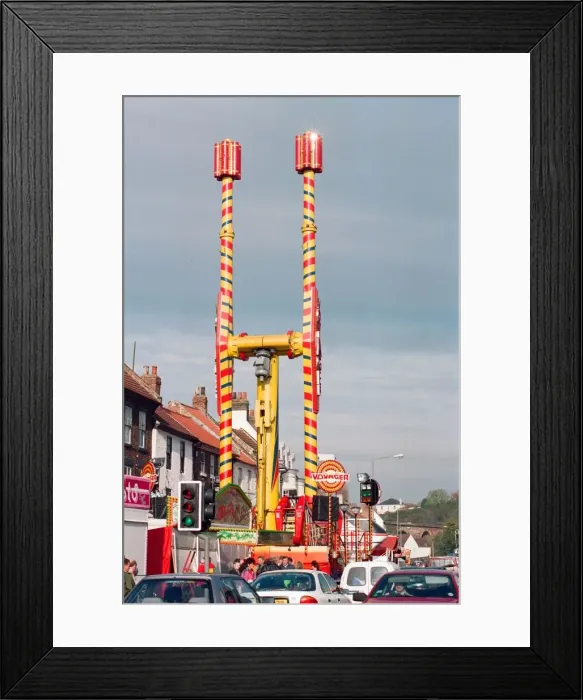 Framed Print : The annual Riding the Fair procession sets off from Yarm Town Hall