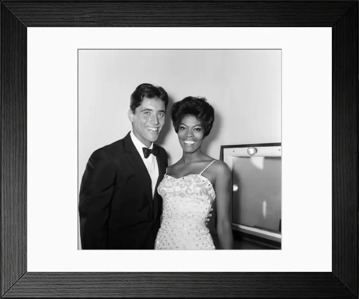 Framed Print : Sacha Distel and Dionne Warwick at the BBC TV theatre, Shepherds Bush, London Framed Print : Sacha Distel and Dionne Warwick at the BBC TV theatre, Shepherds Bush, London