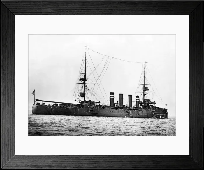 Framed Print : The Devonshire class armoured cruiser HMS Hampshire of the British Royal Navy Framed Print : The Devonshire class armoured cruiser HMS Hampshire of the British Royal Navy