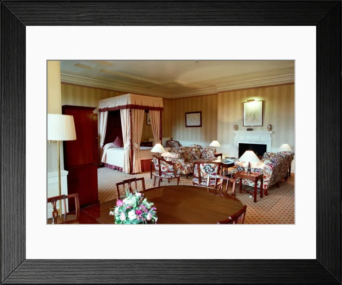 Framed Print : The Crathorne Room, Crathorne Hall Hotel, Crathorne, Yarm, North Yorkshire