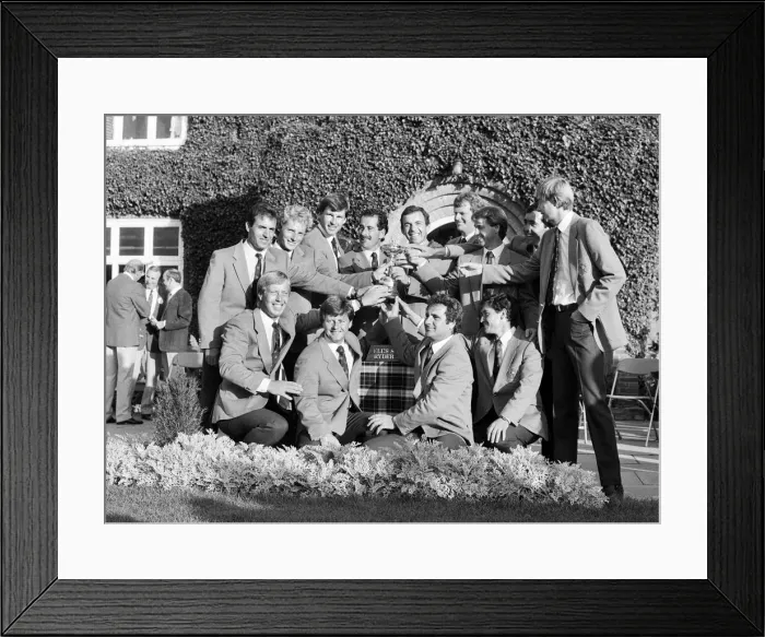 Framed Print : The Ryder Cup tournament held 13th to 15th September, 1985 at the Brabazon Course of Framed Print : The Ryder Cup tournament held 13th to 15th September, 1985 at the Brabazon Course of