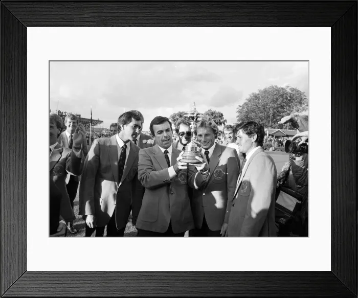 Framed Print : The Ryder Cup tournament held 13th to 15th September, 1985 at the Brabazon Course of