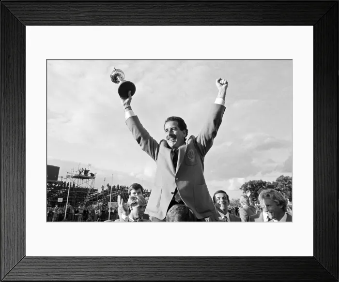 Framed Print : The Ryder Cup tournament held 13th to 15th September, 1985 at the Brabazon Course of