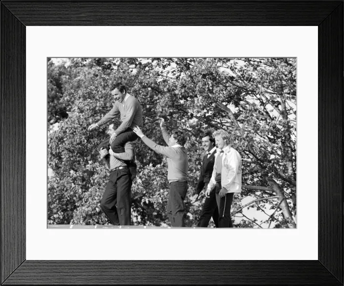 Framed Print : The Ryder Cup tournament held 13th to 15th September, 1985 at the Brabazon Course of Framed Print : The Ryder Cup tournament held 13th to 15th September, 1985 at the Brabazon Course of