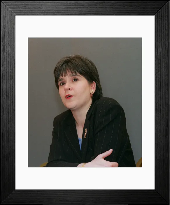 Framed Print : Nicola Sturgeon MSP March 1998