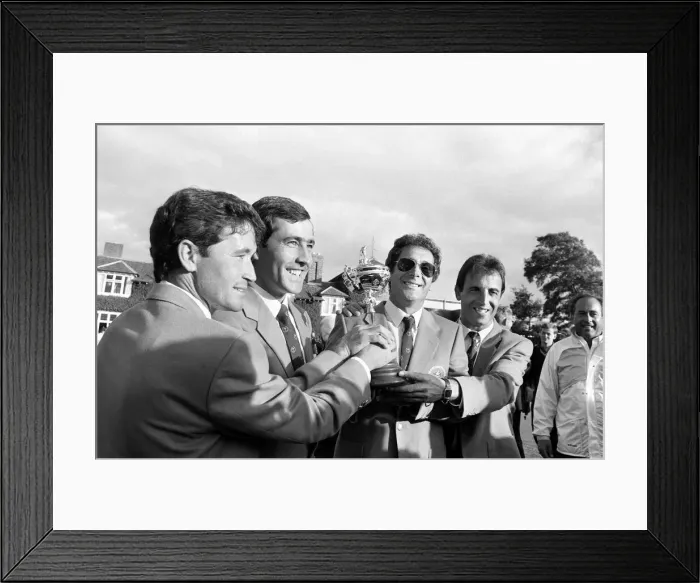 Framed Print : The Ryder Cup tournament held 13th to 15th September, 1985 at the Brabazon Course of