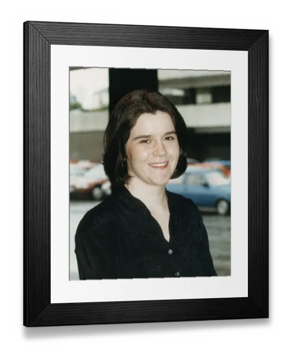 Framed Print : SNP party member Nicola Sturgeon pictured in 1992 Framed Print : SNP party member Nicola Sturgeon pictured in 1992