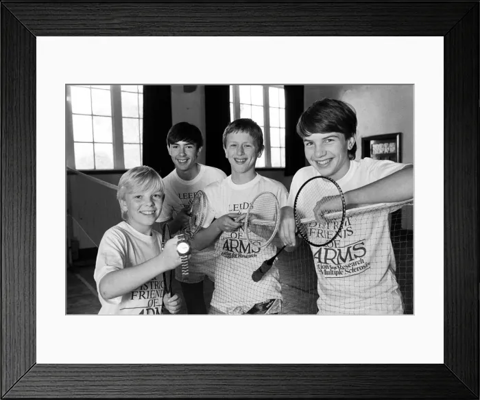 Framed Print : Teenagers serve up charity boost Netting funds for charity - for these youngsters