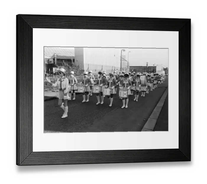 Framed Print : Oakes Majorettes have had a new beginning, in more ways than one