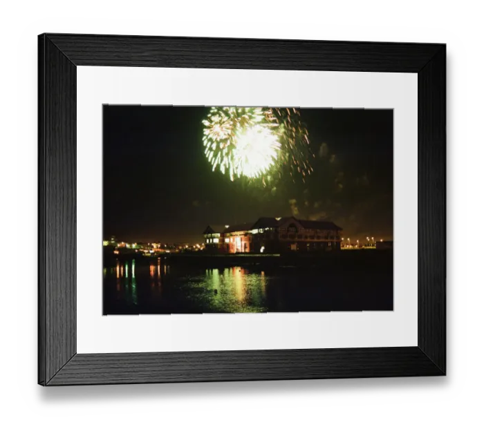 Framed Print : Bonfire Night, Stockton, North Yorkshire, England, 5th November 1992