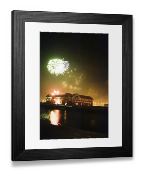 Framed Print : Bonfire Night, Stockton, North Yorkshire, England, 5th November 1992
