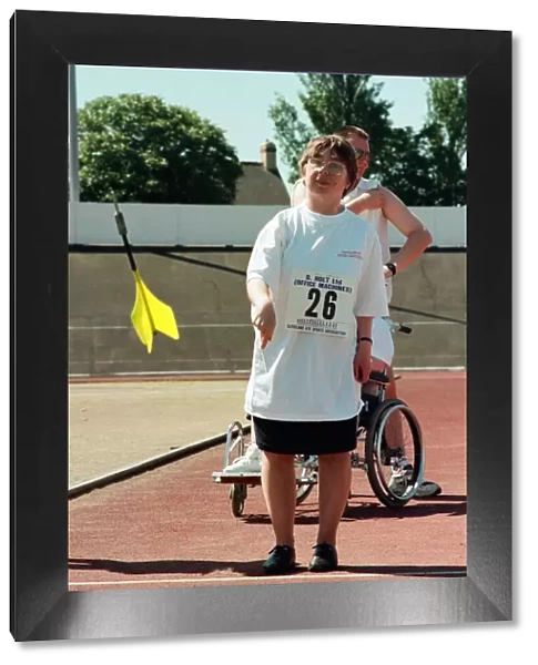 The annual sports day at Clairville Stadium for people with special needs. 17th July 1996