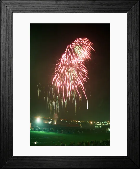 Framed Print : Bonfire Night Fireworks Display, Stockton, North Yorkshire, England, 5th November 1990 Framed Print : Bonfire Night Fireworks Display, Stockton, North Yorkshire, England, 5th November 1990
