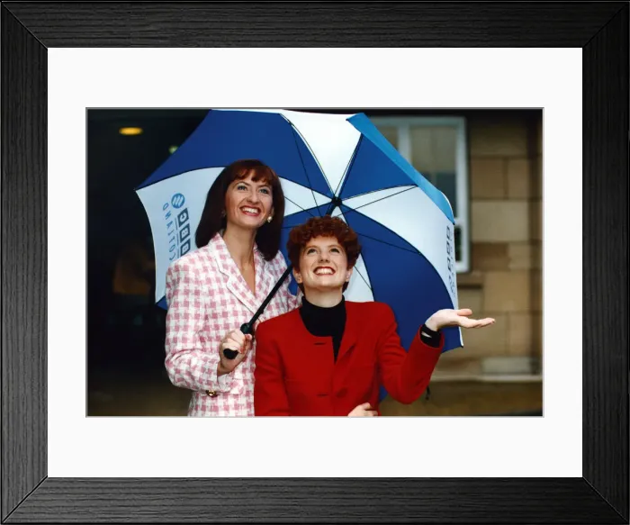 Framed Print : Jackie Bird (born 31 July 1962 in Bellshill, North Lanarkshire