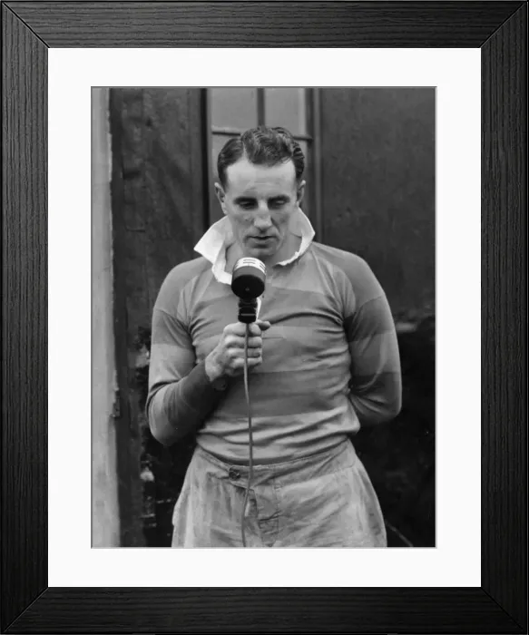 Framed Print : John Gwilliam Welsh rugby captain 6th September 1951 Framed Print : John Gwilliam Welsh rugby captain 6th September 1951