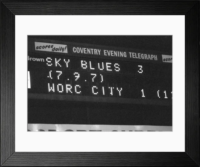 Framed Print : Coventry City 3-1 Worcester City, FA Cup Third Round match at Highfield Road Framed Print : Coventry City 3-1 Worcester City, FA Cup Third Round match at Highfield Road