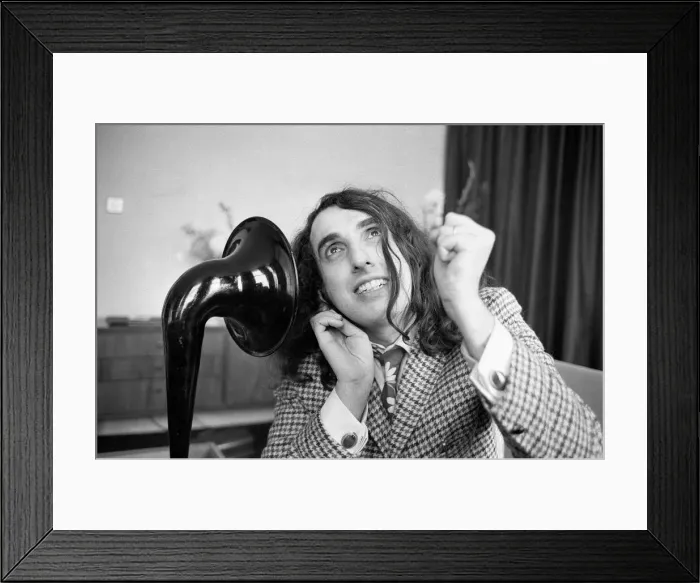 Framed Print : Tiny Tim (born Herbert Khaury) was an American singer, ukulele player Framed Print : Tiny Tim (born Herbert Khaury) was an American singer, ukulele player
