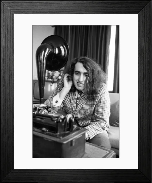 Framed Print : Tiny Tim (born Herbert Khaury) was an American singer, ukulele player