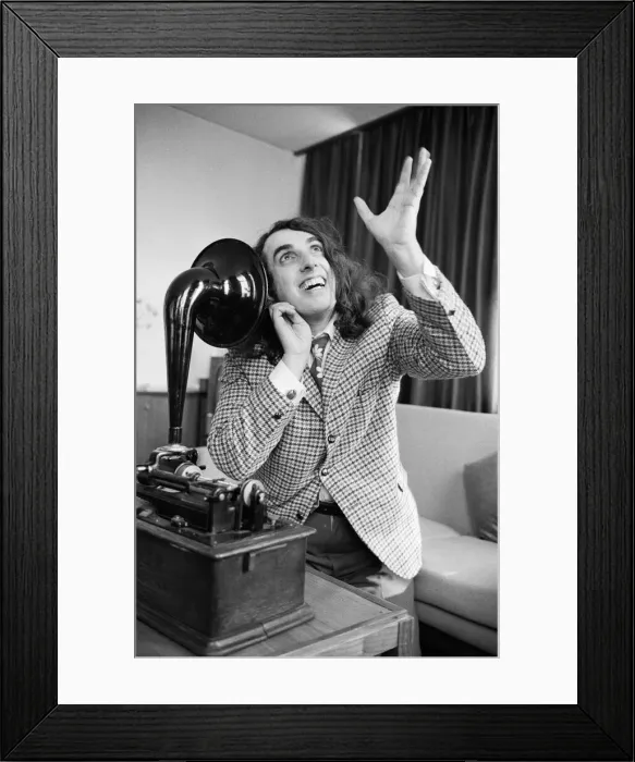Framed Print : Tiny Tim (born Herbert Khaury) was an American singer, ukulele player