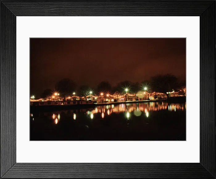 Framed Print : Christmas lights Stratford in Birmingham. 20th December 1993 Framed Print : Christmas lights Stratford in Birmingham. 20th December 1993