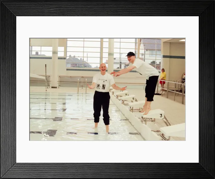 Framed Print : Duncan Goodhew, Olympic Champion Swimmer, officially opens The Neptune Centre Framed Print : Duncan Goodhew, Olympic Champion Swimmer, officially opens The Neptune Centre