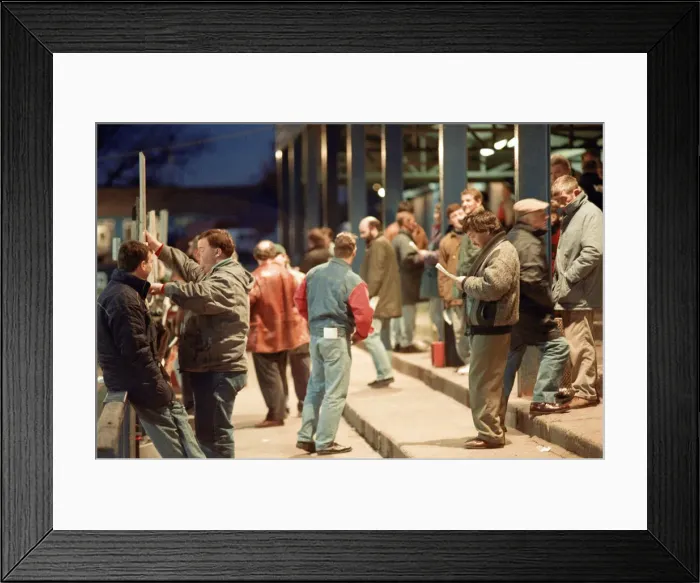 Framed Print : Greyhound Racing at Cleveland Park Stadium in Middlesbrough. 5th April 1994 Framed Print : Greyhound Racing at Cleveland Park Stadium in Middlesbrough. 5th April 1994