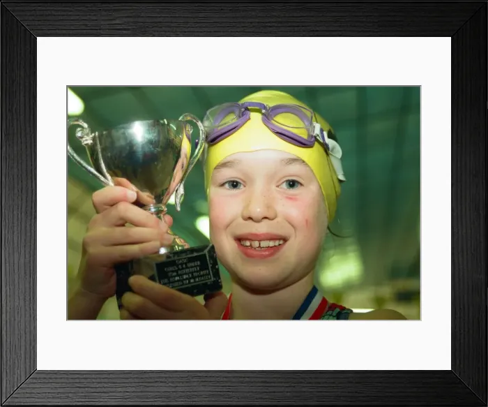 Framed Print : Action at the Guisborough Swimming Club Gala. Winner Amy Prytherch. 16th November 1997 Framed Print : Action at the Guisborough Swimming Club Gala. Winner Amy Prytherch. 16th November 1997