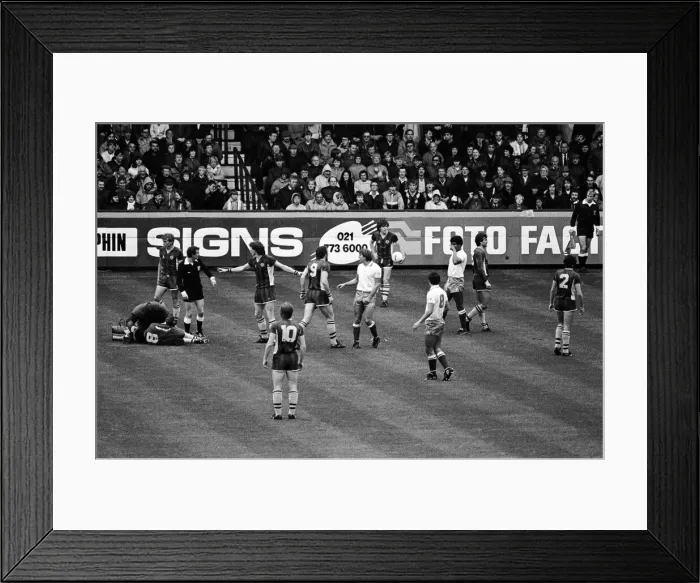 Framed Print : Aston Villa v Birmingham City, played at Villa Park. League Division One Framed Print : Aston Villa v Birmingham City, played at Villa Park. League Division One