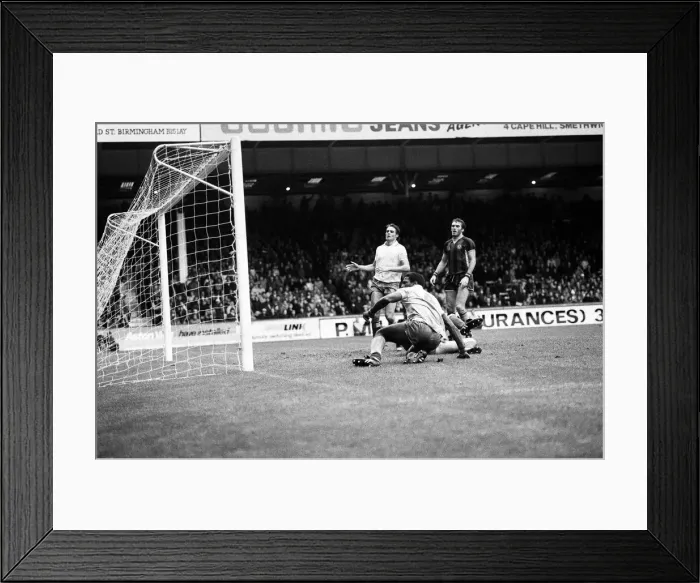 Framed Print : Aston Villa v Birmingham City, played at Villa Park. League Division One