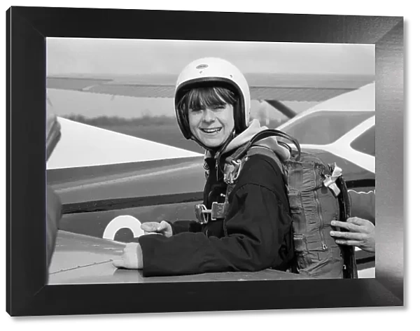 Poet Pam Ayres fully expected to perform her first jump today at RAF Weston-on-the-Green