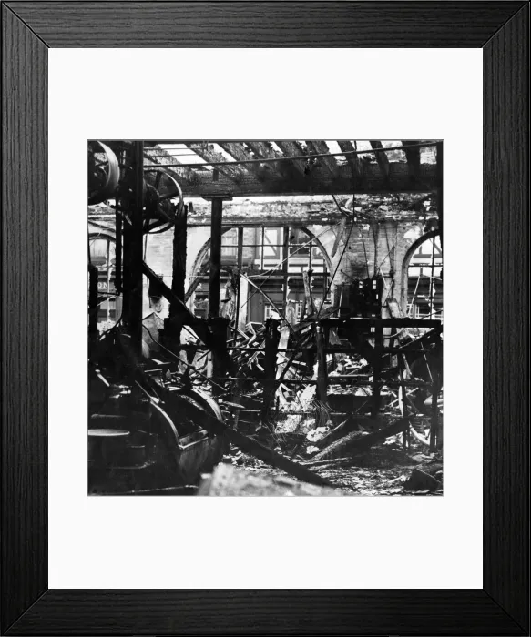 Framed Print : Bomb damage to the Princess Laundry, Lark Lane, Liverpool Framed Print : Bomb damage to the Princess Laundry, Lark Lane, Liverpool