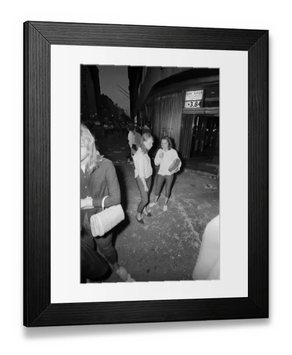 Framed Print : The Beatles in New York City, on their North American Tour a head of their concert to be