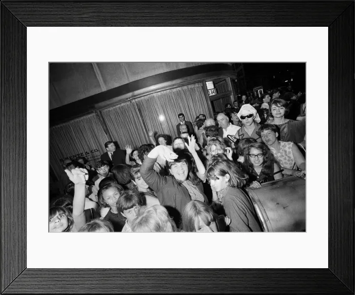 Framed Print : The Beatles in New York City, on their North American Tour a head of their concert to be Framed Print : The Beatles in New York City, on their North American Tour a head of their concert to be
