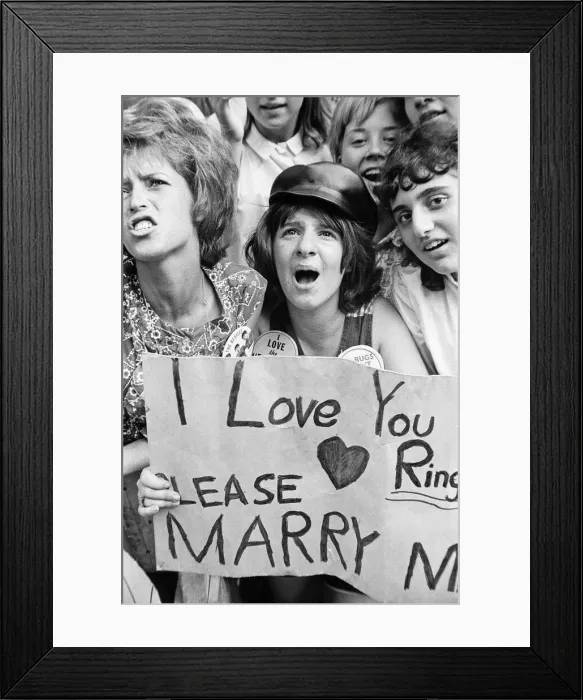 Framed Print : The Beatles in New York City, on their North American Tour ahead of their concert to be Framed Print : The Beatles in New York City, on their North American Tour ahead of their concert to be