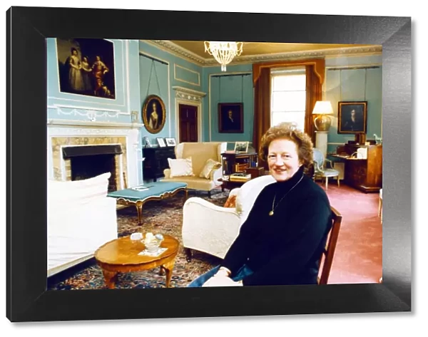 Rosemary Gillett, National Trust Director, at Ormesby Hall. 25th March 1992