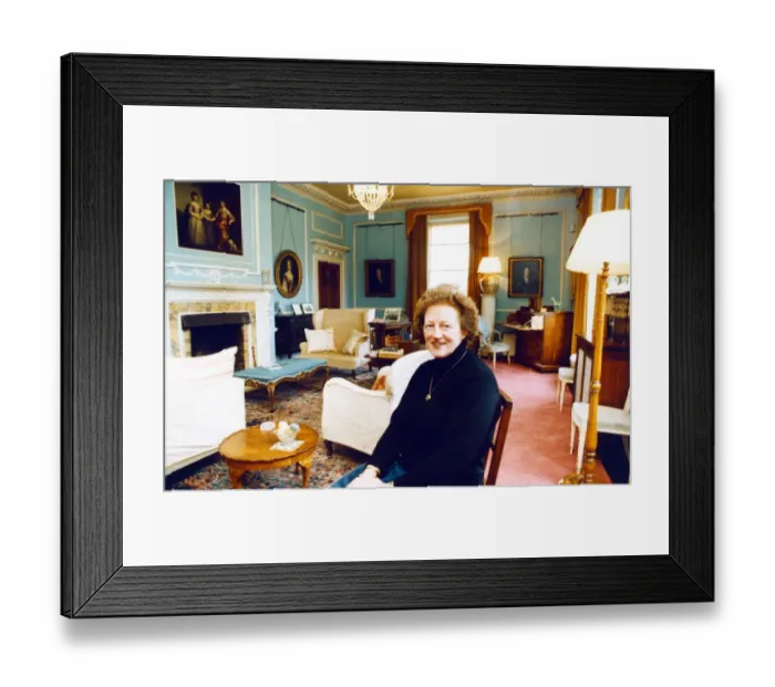 Framed Print : Rosemary Gillett, National Trust Director, at Ormesby Hall. 25th March 1992