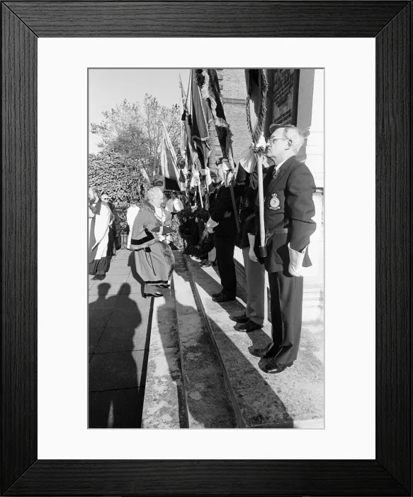 Framed Print : Remembrance Day Parade, Stockton, Sunday 10th November 1985