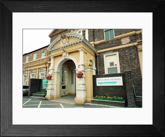 Framed Print : View of North Riding Infirmary. 21st July 1994 Framed Print : View of North Riding Infirmary. 21st July 1994