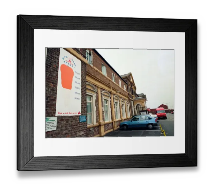 Framed Print : View of North Riding Infirmary. 21st July 1994