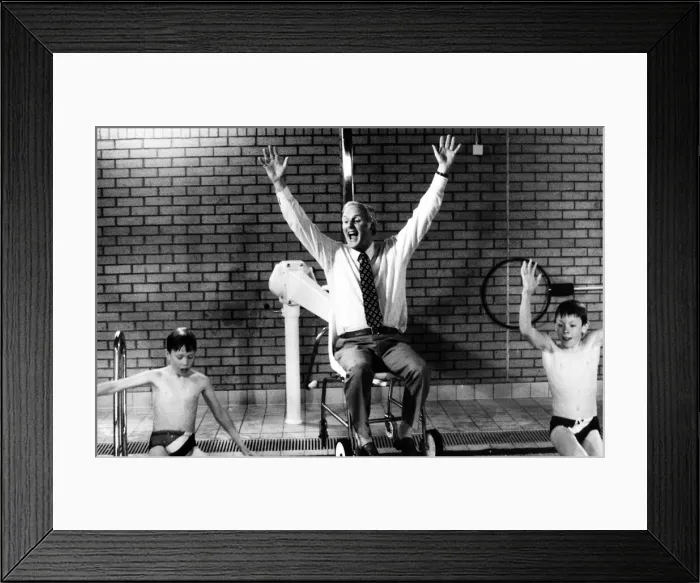Framed Print : Arthur Montford, a Scottish television sports journalist, and television presenter Framed Print : Arthur Montford, a Scottish television sports journalist, and television presenter