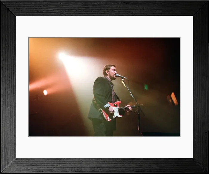Framed Print : Chris Rea in concert at the Birmingham NEC. 9th December 1991 Framed Print : Chris Rea in concert at the Birmingham NEC. 9th December 1991