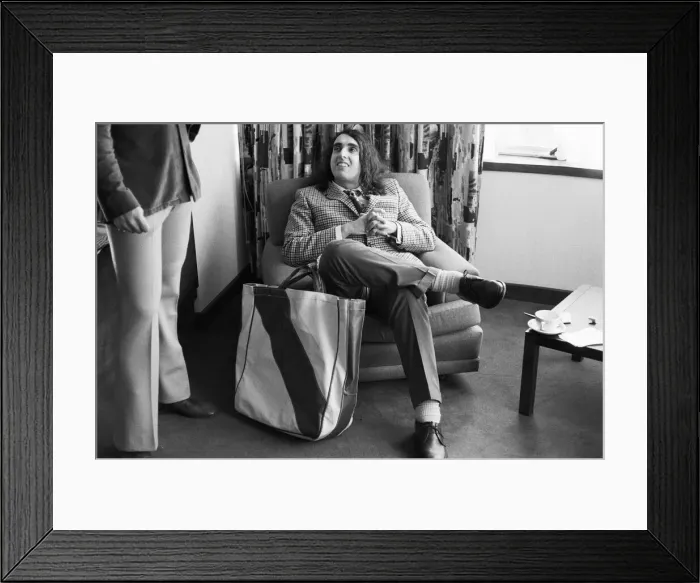 Framed Print : Tiny Tim (born Herbert Khaury) was an American singer, ukulele player