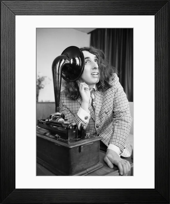 Framed Print : Tiny Tim (born Herbert Khaury) was an American singer, ukulele player Framed Print : Tiny Tim (born Herbert Khaury) was an American singer, ukulele player