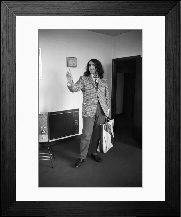 Framed Print : Tiny Tim (born Herbert Khaury) was an American singer, ukulele player